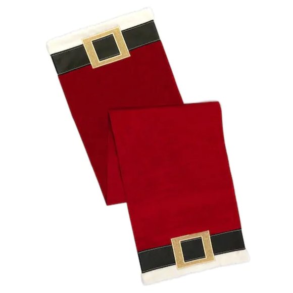 St. Nicholas Square Other - St. Nicholas Square® Santa Belt Table Runner --54"